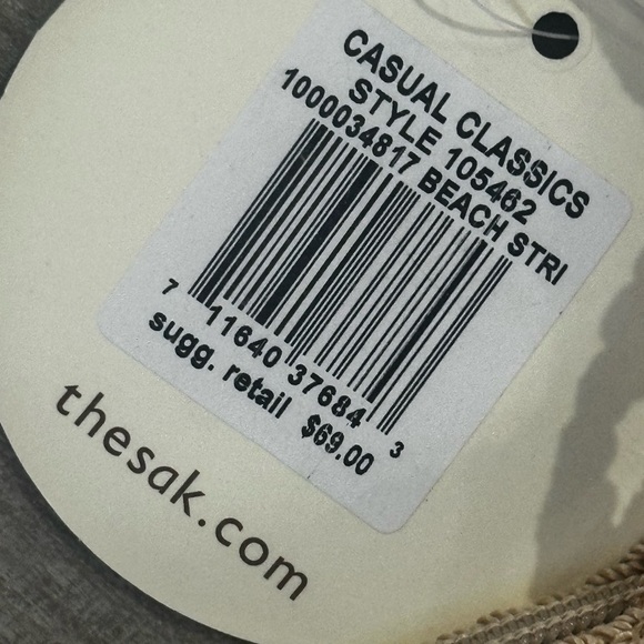 The Sak Rainbow Woven Crossbody Handbag Purse Bag NWT Beach Stripped Classic - Picture 4 of 5